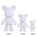 Popular 23/33/53cm Space Bear for DIY Fluid Painting Violent BearAcrylic Paint Pouring Hand-made Vinyl Ornaments