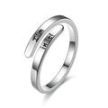 Fashion Ring Jewelry Inspiration Jewelry Gift for Women "I Am in It" Classic Engraved Rings Spiral Wrap Twist Adjustable Ring