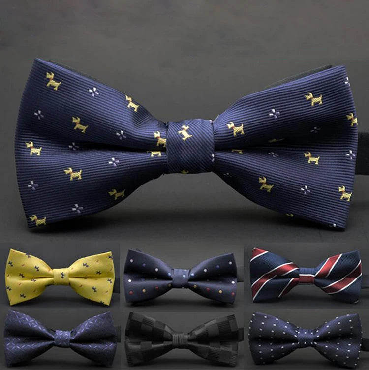 Mens Adult Bowtie Classic Fashion Wedding Party Formal Satin Gift Dots Multicolor Adjust Neck Bow Tie Gravata New Clip-On