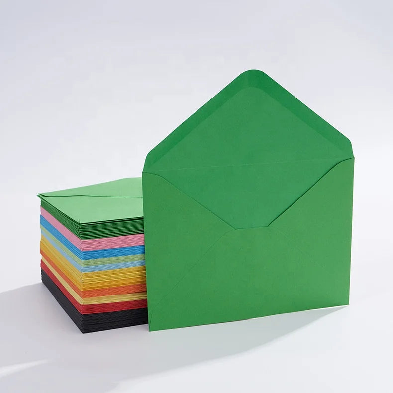 Wholesale A7 Self Adhesive Colored Business Paper Envelopes Custom Wedding Gift Card Money Envelopes Bag