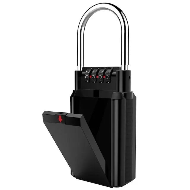 Key Box Storage Box 4-Digit Combination Secure Storage Organizer for Travel Key Safe Lock