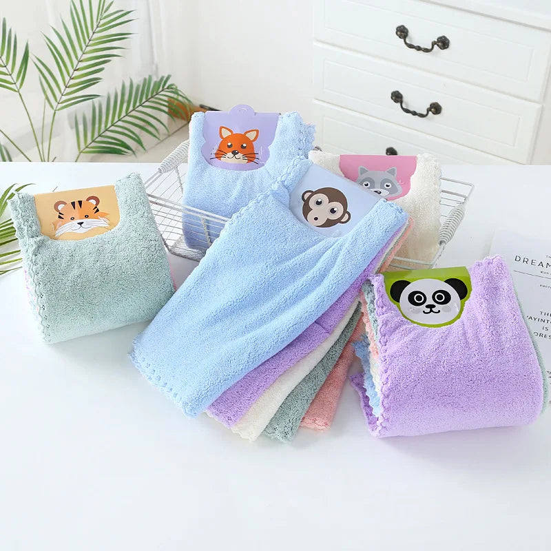 Multifunctional Soft Water Absorbent Dishcloth Dishtowels Thickened Microfiber Kitchen Towels Accessories Tools Towel Cleaning C