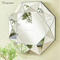 VXin Mirror WXM-1719  Moden Silver Glass 3D Decorative  Wall Mirror Home Decor for Living Room Bedroom