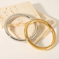 Wholesale Tarnish Free Texture 18K Gold Plated Stainless Steel Waterproof Bracelet Bangle for Women