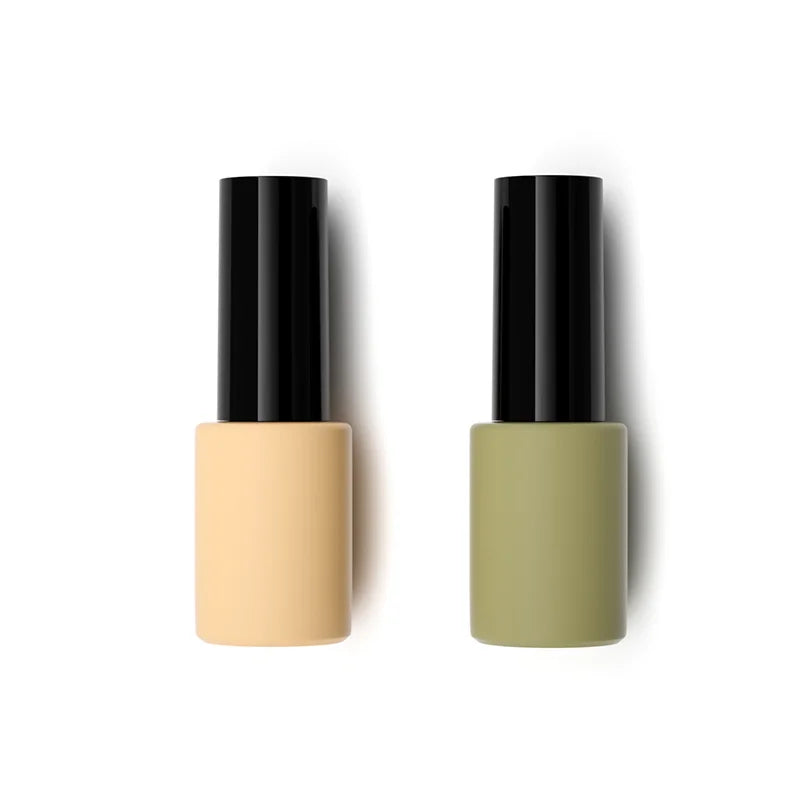 6ml Custom Modern Matte Round Glass Packaging Gel Nail Glue Polish Bottle with Brush