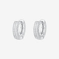 Vianrla   Hoop  Round White CZ Earrings  925 Minimalist  Earring 925 Sterling Silver Hot Selling for Fashion Women Party