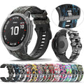 Quickfit Silicone Wrist Straps for Garmin Fenix 6X/7X/7/6 Pro/5/5X EPIX Smart Watches Easyfit Rubber Watchband