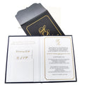 A5 Size Australian Wedding Party Invite Luxury Black and White Hardcover Wedding Invitations