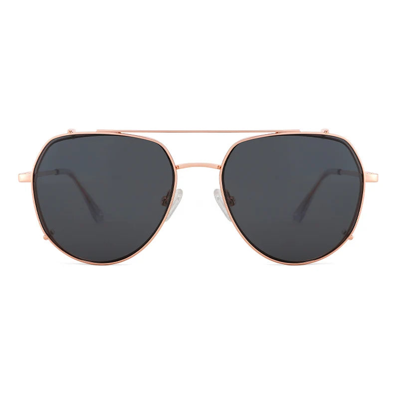Vintage Flip up Women Men Oval Double Layer Clamshell Frame Sun Glasses Male Steampunk Sunglasses
