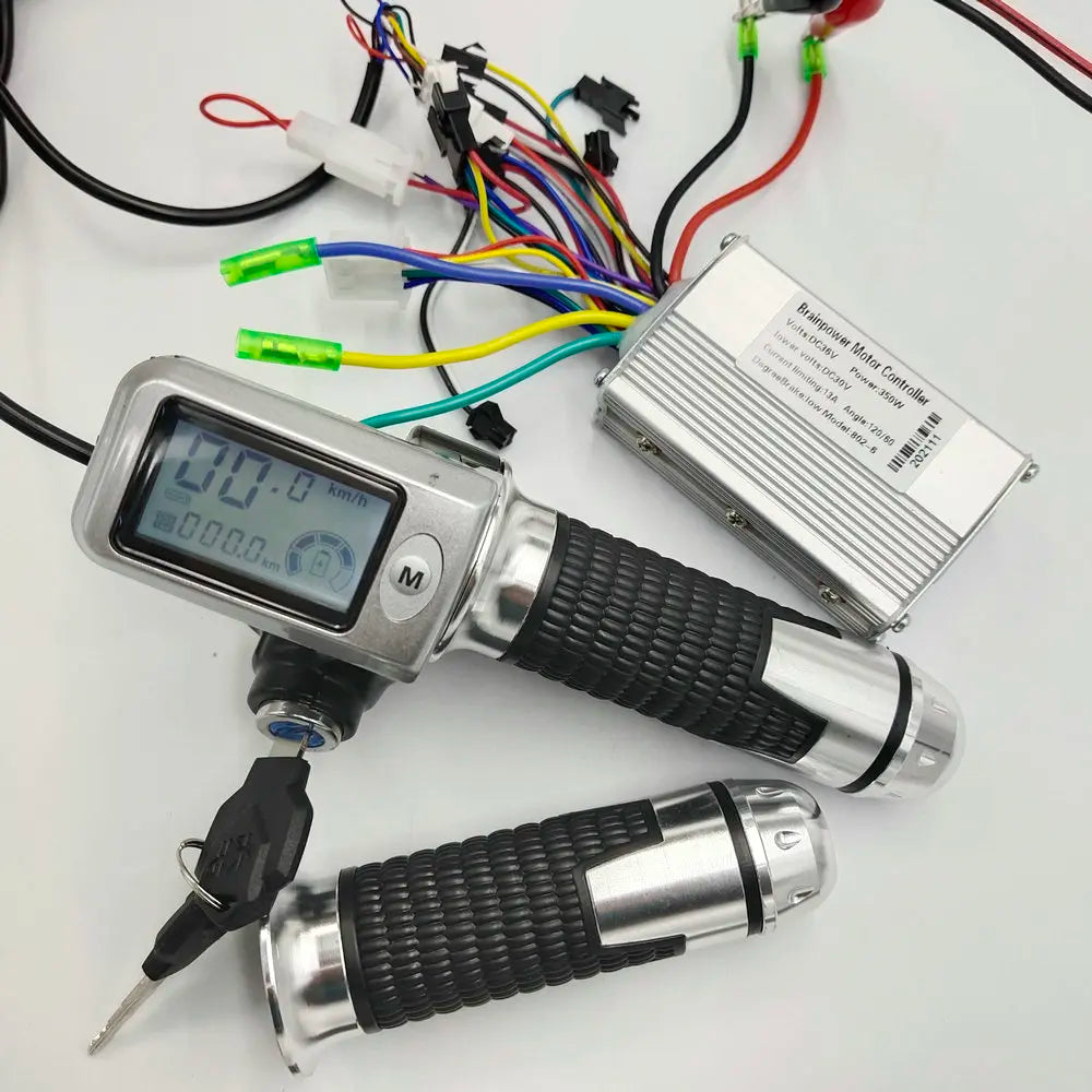Lcd Display 36v48v+Accelerator+BLDC CONTROLLER 250w 350W Electric Bike Scooter Tricycle ATV Mtb Parts Rolling Handlebar Grips
