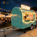 Electric Mobile Coffee Cargo Trailer Coffee Food Trailer Electric Coffee Cart Vending Trailer for Street Business