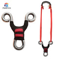 Stainless Steel Mini Slingshot Paired with Strong Rubber Bands for Outdoor Shooting Games