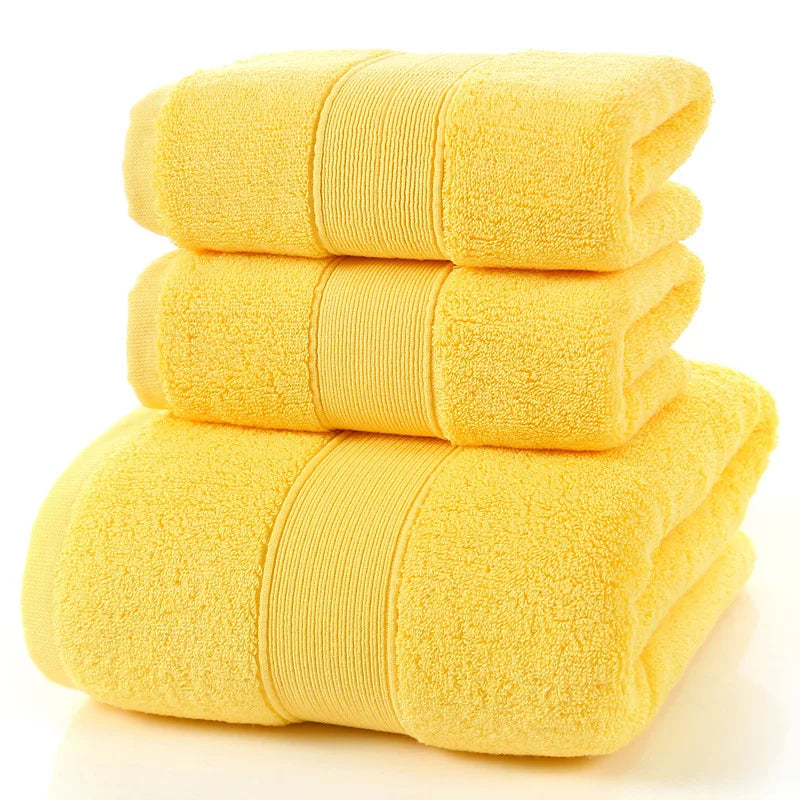 Organic Cotton Bath Towels - Eco-Friendly Quick-Dry Set for Sustainable Home & Boutique Hotels