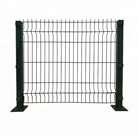 High Security Powder Coated Welded Curved Wire Mesh Fence Airport Fencing Welded Fence