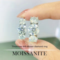 Wholesale Jewelry VVS1 925 Sterling Silver Wedding Bands Lab Diamond Rings Moissanite Stackable Engagement Ring for Women