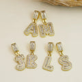 Personality Hip Hop Style Fashion Jewelry Pendants Charms Copper Inset Zircon Letter Pendant for Men and Women