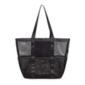 Casual Women's Nylon Mesh Tote Bag Foldable Shoulder Hobo for Beach Picnic Vacation Linen & Fabric Beach Cotton Bag Packaging
