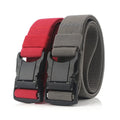 Adjustable Elastic Nylon Aluminum Alloy Buckle Tactical Waist Training Fabric Belt