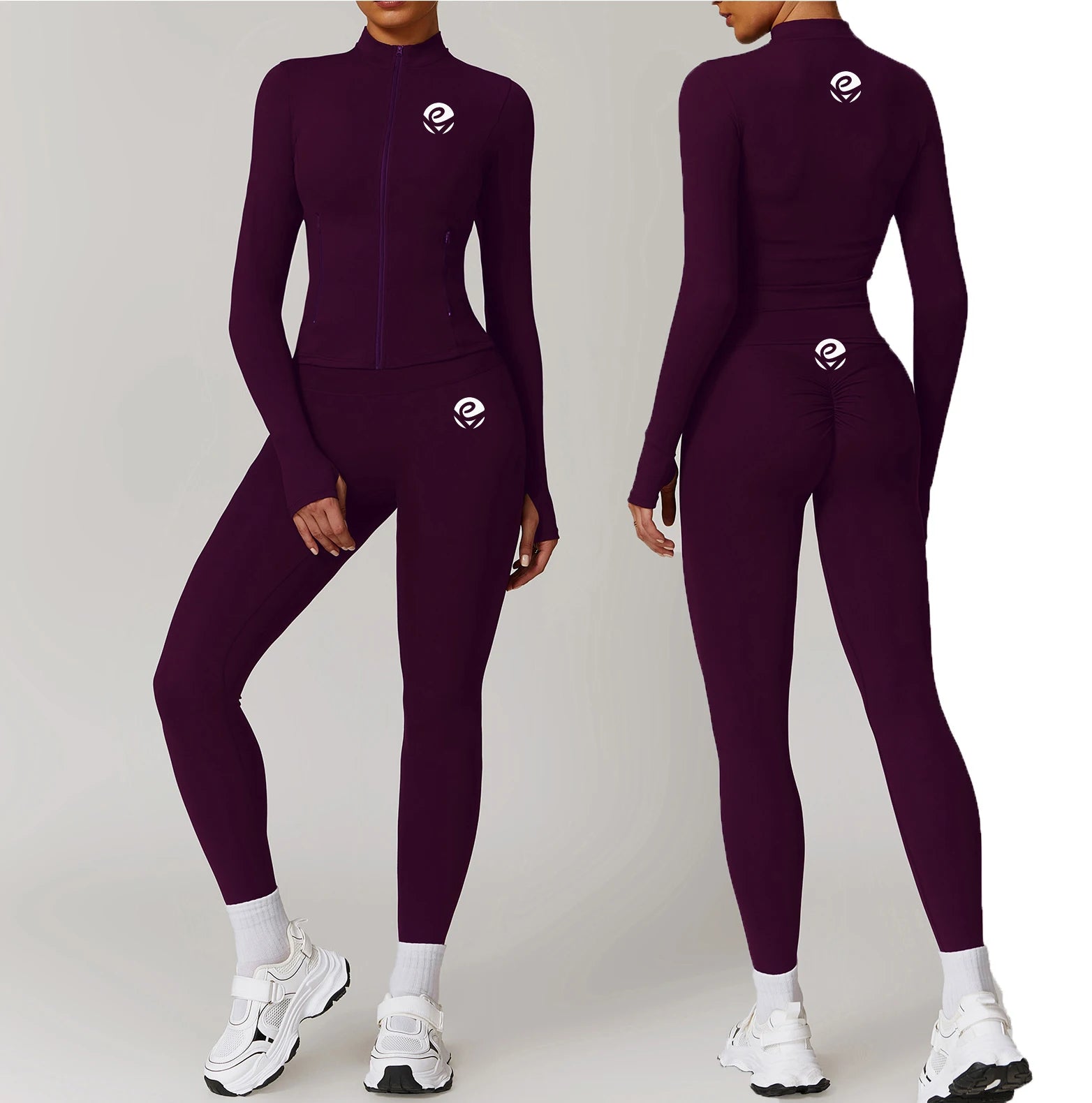 Customize Jackets Gym Sets Soft Tight Leggings Yoga Sets Quick Drying Woman Clothing Yoga Sets Comfortable Fitness Outfit Women