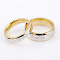 Wholesale Valentine's Day Hot Titanium Steel Ring Forever Love Couple Gold Ring