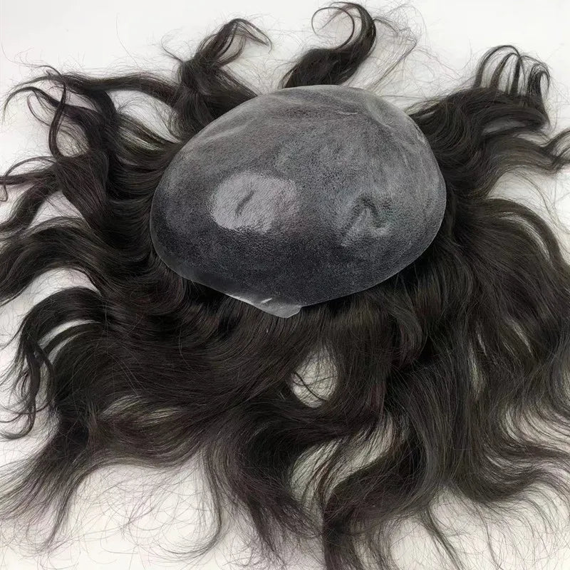 YL Remy Hair Natural Men and Women Wigs European Remy Hair Injection Thin Skin Toupee
