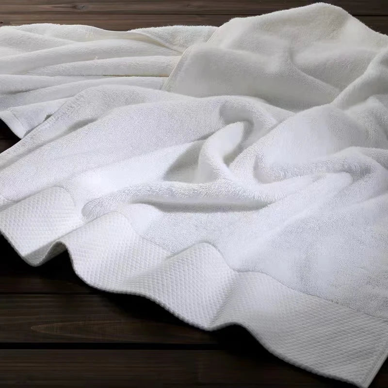 Turkish 100% Genuine Cotton 500 Gsm 6-Piece Towel Set Including Plain Style Beach Towel Disposable and Compressed Features