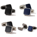 Classic Enamel square Cufflinks for Business Wedding