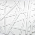 UDK Matte White Wall Panels 50cm*50cm Waterproof Wall Panel Board for Home Hote Interior Wall Decoration