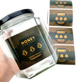 Digital Printing Private Food Adhesive Waterproof Food Honey Jar Labels Stickers logo Custom Label Sticker Packaging