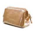 Large Waterproof Zipper Makeup Pouch for Women Fashionable TPU Travel Cosmetic Bags Portable Tyvek Purse Girls Storage Solution