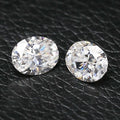 Oval Shape 3x2mm ~ 10x8mm Synthetic Gemstone White Color D VVS Jewelry Loose Stone Price  Moissanite Diamond