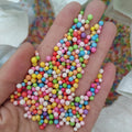 Mixed Foam Round Beads No Hole Slime Balls for Jewelry Making DIY Snow Mud Particles Accessories Without Hole 2.5-3.5mm
