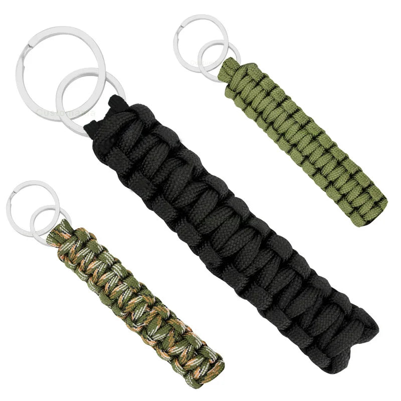 Manufacturer Custom Logo Design Survival Paracord Keychain Puerto Rico Flag Football Teacher Love Teach Unicorn Key Rings Chains