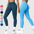High Elastic Custom Seamless Yoga Pant V Back High Waist Leggings Workout Training Scrunch Butt Fitness Gym Leggings for Women