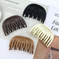 New Shape Hair Clip Fashion Matte 8 cm Half Round Hair Claw Clip for Women