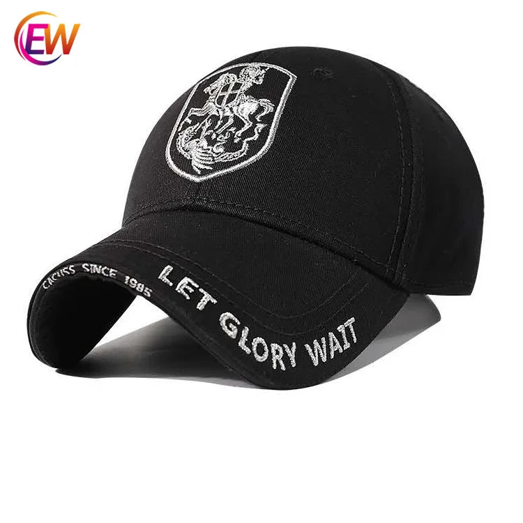 Dongguan EW Custom Popular Flat Hip Hop Embroidery Stock Snapback Cap WIth Adjustable Buckle in the Back