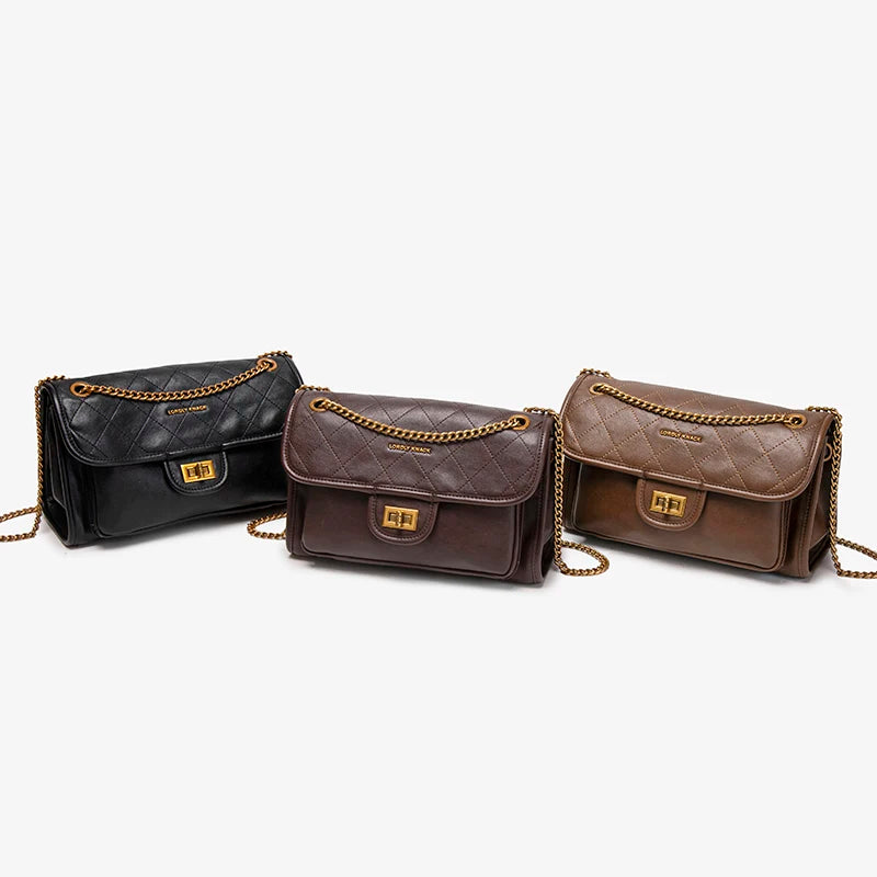 New Popular and Fashionable Small Retro Chain-style Crossbody Handbags for Women.