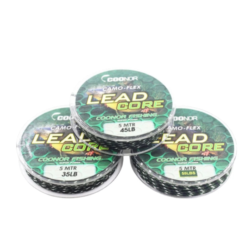 Camouflage Carp Fishing Line Hair Rigs 35LB 45LB 55LB Leadcore Braided Tackle for River Lake Stream Position for Tippet Category