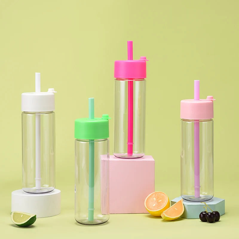 American Minimalist 740ml Tritan BPA-Free Portable Travel Straw Cup Boba Drinkware with Wide Bore Straw
