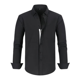 2023 Hot Oxford Spinning Multi-color Leisure Comfortable Long Sleeve Men's Shirt