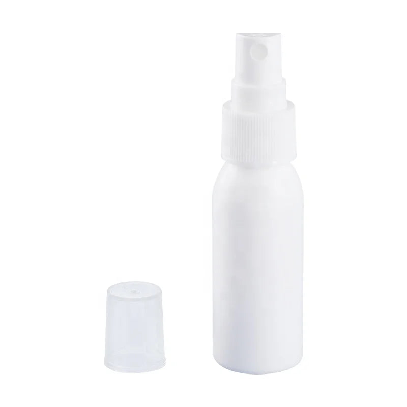 Customizable 30ml White HDPE Spray Bottle with Crown Cap Seal Screen Printing in Stock