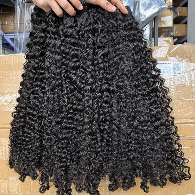 Drop Shipping Vendor Burmese Curly Double Drawn Virgin Human Hair Raw Vietnamese One Donor Raw Burmese Curly Hair Bundles