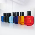 50ml Square Glass Perfume Spray Bottle with Grid Relief Side with Custom Color and Logo Option Perfume Bottles