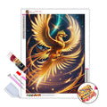 Factory Wholesale Diamond Painting Animal Phoenix Golden Bird 5d Diamond Painting Accessories Diamond Painting Home Wall Decor