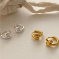 925 Sterling Silver Double Water-Drop Shape Clip Earrings for Women Wholesale 2024