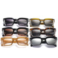 2025 New Fashion Custom logo square Thicken Frame Sunglasses Luxury Rectangle Uv400 De Sol Fashion Shades Sun Glasses