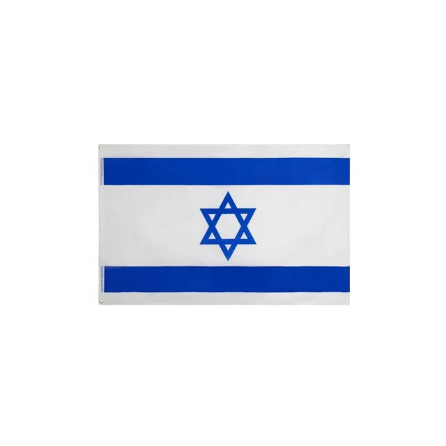 Hot Sale 3X5 ft Stock 100% Polyester Israel Flag