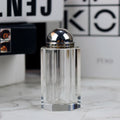 2026 New Design Crystal Spice Jar Clear Refillable Glass Spice Jars Castors Kitchen Decorations