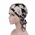 Wholesale Custom Floral Printing Design Personalized Bandana Head Wear Pre Tied Chemo Head Wrap Arabic Turban