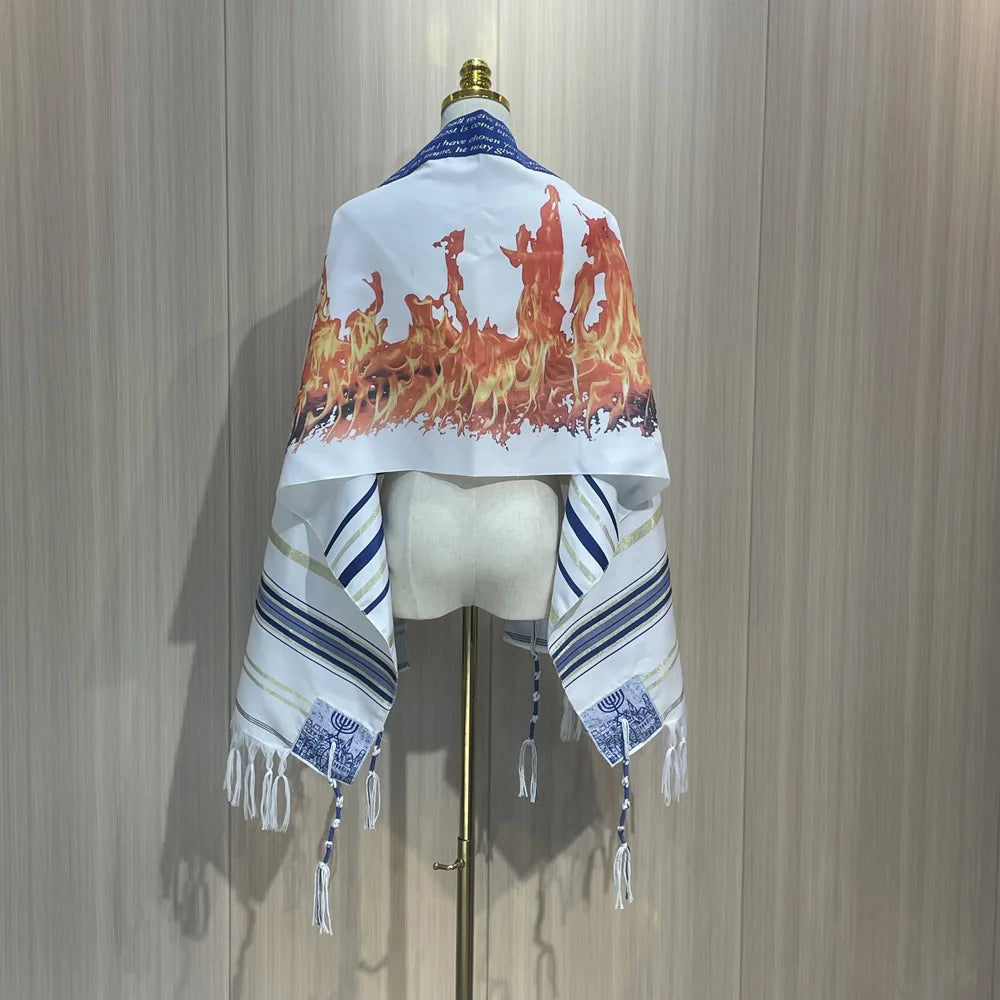 CCY Arab Ethnic Style Scarf Shawl Printed Prayer Scarf Jewish Prayer Shawl Yeshua Jesus Israel Messianic Christian Prayer Shawl